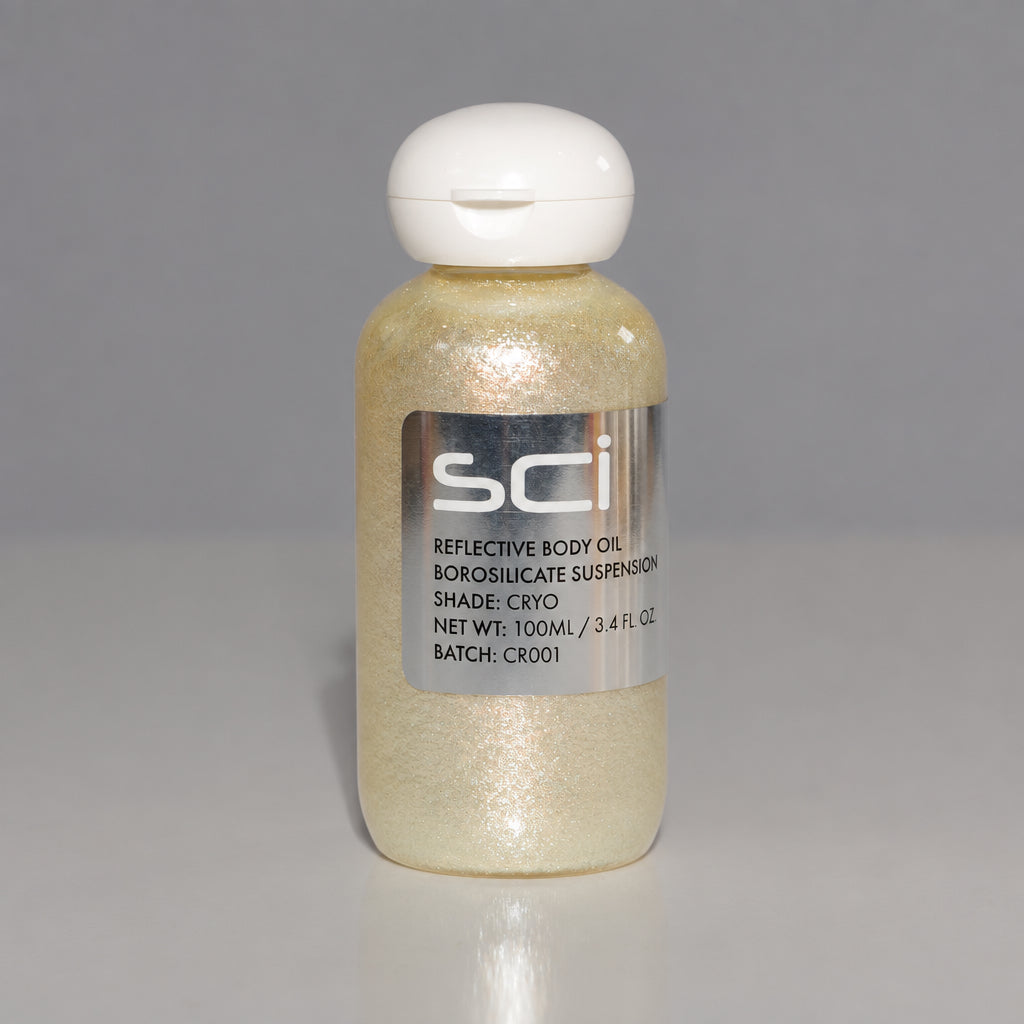 Reflective Shimmer Body Oil in Cryo